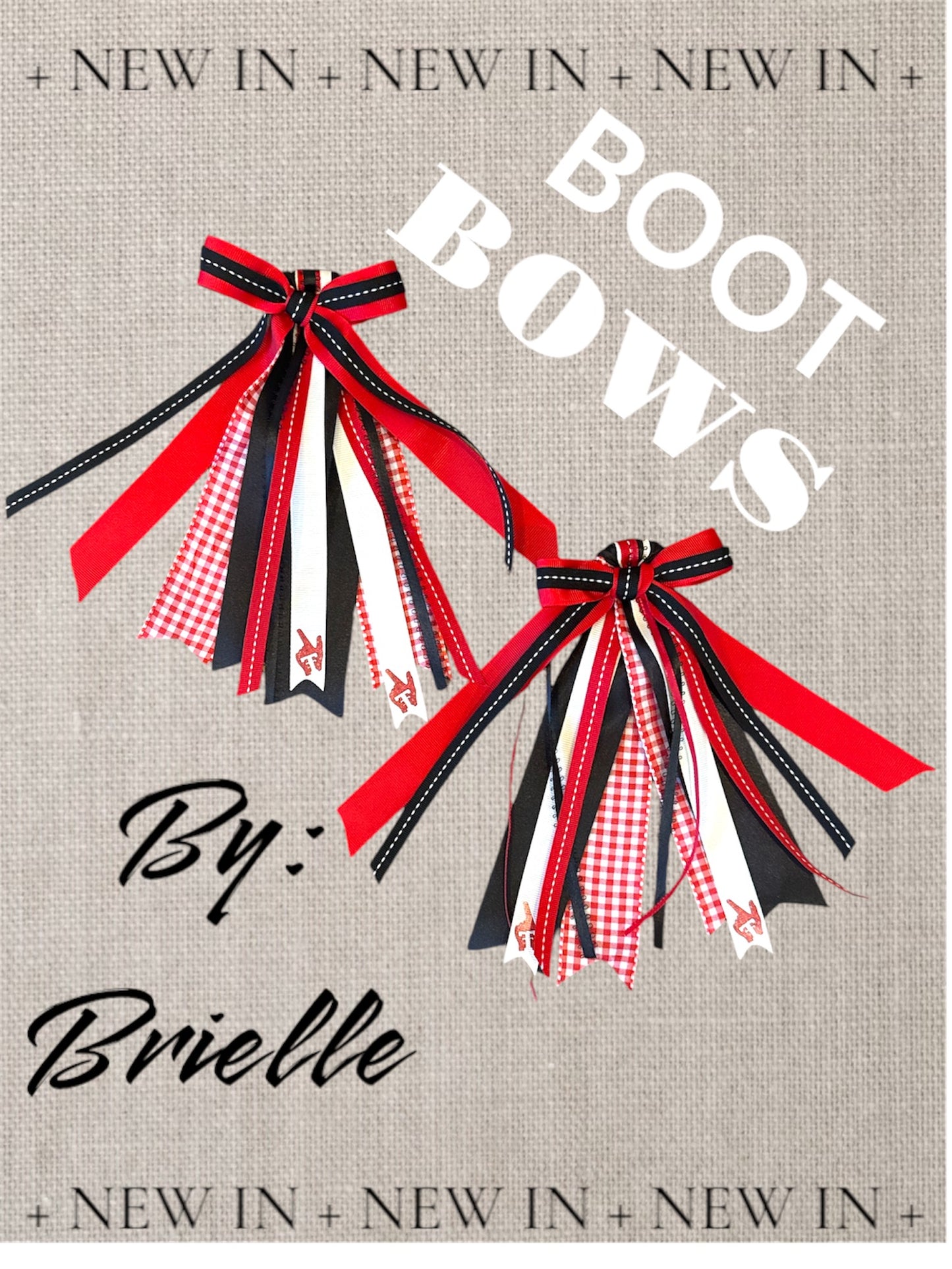 Customized Boot Bows